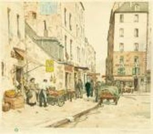Paris Street Scene by Tavik Frantisek Simon