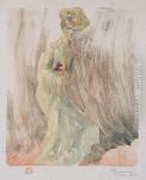 Femme Avec Une Chapeau - view 1
