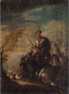 Figura A Cavallo Con Sciabola