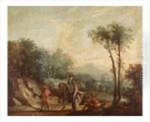 Gentilhomme A Cheval Et Son Page Dans Un Paysage Gentilhomme A Cheval Et Son Page Dans Un Paysage