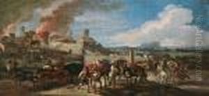 Fuga Da Una Citta In Fiamme by Francesco Simonini