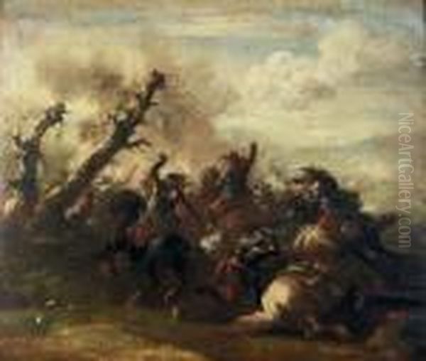 A Cavalry Skirmish - view 1