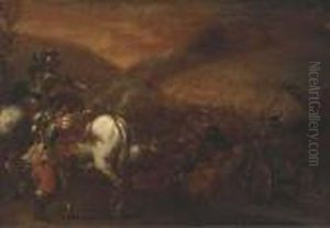 A Cavalry Battle by Francesco Simonini