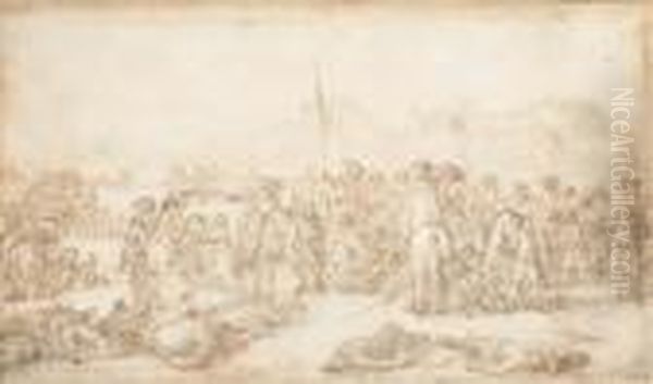 Des Soldats Ramassant Des Blesses Sur Un Champ De Bataille - view 1