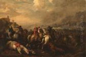 A Cavalry Battle by Francesco Simonini