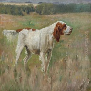 Landscape With A Setter Who Holds Position