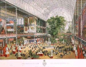 The Transept of the Crystal Palace from the Grand Entrance, 1851 by W.H. Simpson