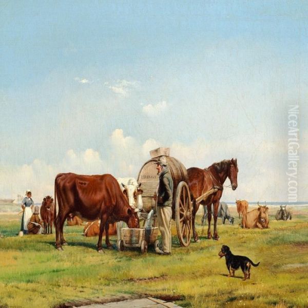 Pastorale Withpeasants - view 1