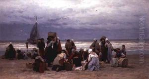 Sorting the Catch, 1879 by Sadanobu