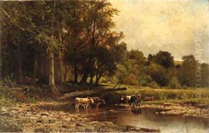 Cows along the River by James Brade Sword
