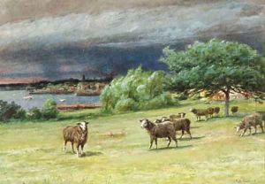 The Chicken House and A Coming Squall at Mattapoisett by James Brade Sword
