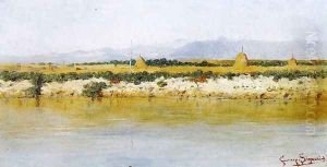 Banks of a River by Giuseppe Signorini