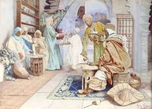 An Arab Cafe by Giuseppe Signorini