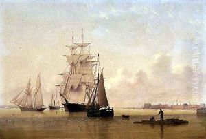 Ship Painting by William Frederick Settle