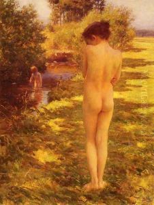 La Baignade (Bathing) by Jose Julio de Souza-Pinto