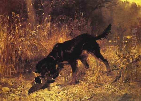Retrieving a Mallard - view 1