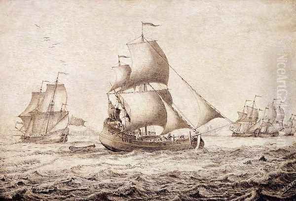 Shipping in an Estuary - view 1