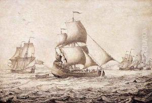 Shipping in an Estuary by Adriaen or Abraham Salm