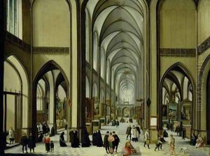 Interior of Antwerp cathedral