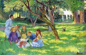 One generation passeth away, and another generation cometh: but the earth abideth for ever (Ecclesiastes, I,4) by John Byam Shaw
