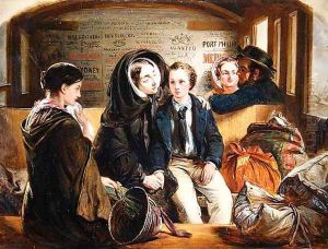Second Class - The Parting Thus part we rich in sorrow, parting poor., 1855