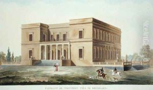 Pavilion of Tervueren near Brussels, from Choix des Monuments, Edifices et Maisons les plus remarquables du Royaume des Pays-Bas by Pierre Jacques Goetghebuer, published 1827 by Charles Vander Straeten