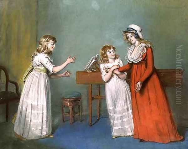 Mrs. Henderson, Mrs. Kendall and Mrs. Thompson, Daughters of Thomas Rowsby, Crome Hall, Malton, Yorkshire - view 1
