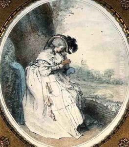 Society in Solitude, engraved and pub. by the artist, 1785