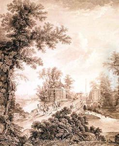 View of the Connetable Obelisk in Gatchina, engraved by Ivan Dmitrievich Telegin b.1779, c.1800 View of the Connetable Obelisk in Gatchina, engraved by Ivan Dmitrievich Telegin b.1779, c.1800