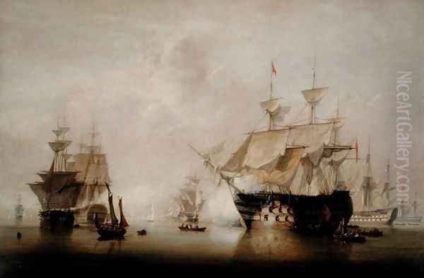 Warships Drying their Sails - view 1