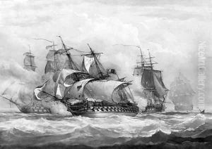 The capture of the Guillaume Tell by John Christian Schetky