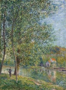 Matin Pres Du Loing by Alfred Sisley