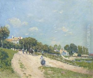 Paysage A Andresy by Alfred Sisley