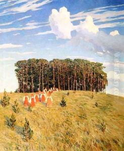 Slavic Celebration, 1911 by Evgeny Ivanovich Stolista
