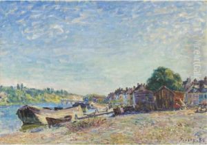 Les Bords Du Loing A Saint-mammes by Alfred Sisley