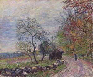 Le Long Du Bois En Automne by Alfred Sisley