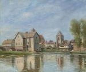 Le Pont Et Les Moulins De Moret Sur Loing