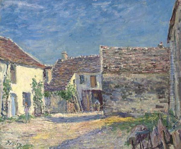 Cour De Ferme Pres De Moret - Soleil De Juillet - view 1