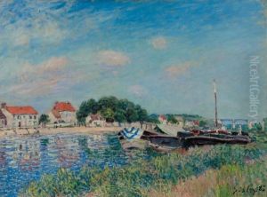 Bords Du Loing A Saint-mammes by Alfred Sisley