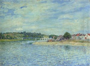 La Seine A Saint-mammes by Alfred Sisley