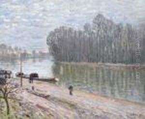 Bords Du Loing, Effet Du Matin by Alfred Sisley