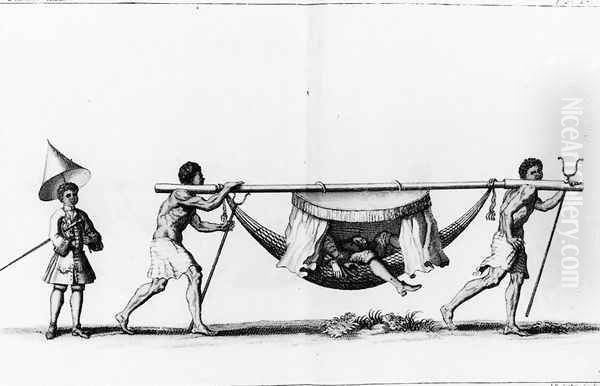 A serpentin in San Salvador, from Relation du voyage de la mer du sud aux cotes du Chily et du Perou fait pendant les annees 1712, 1713, 1714 et 1716 by A.F. Frezier - view 1