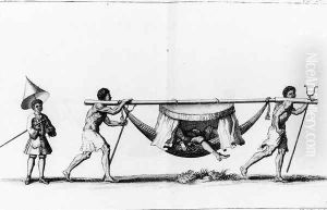 A serpentin in San Salvador, from Relation du voyage de la mer du sud aux cotes du Chily et du Perou fait pendant les annees 1712, 1713, 1714 et 1716 by A.F. Frezier