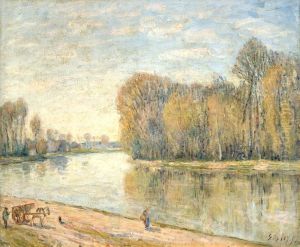 Les Bords Du Loing by Alfred Sisley