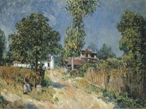 Chemin Montant Au Mont Valerien by Alfred Sisley