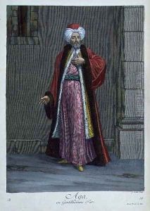 Aga, or Turkish gentleman, 18th century by Gerard Jean Baptiste Scotin