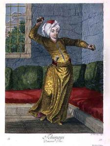 Tchingui, Turkish Dancer, 18th century by Gerard Jean Baptiste Scotin
