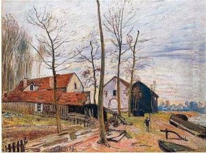 Les Moulins De Moret, Au Lever Du Soleil