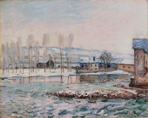 Les Moulins De Moret by Alfred Sisley