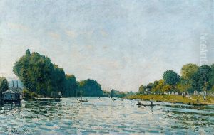 La Seine A Bougival by Alfred Sisley